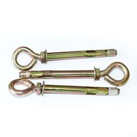 Anneau de suspension en zinc coloré, ancre d'expansion, ancre à œil de levage, ancre à encastrer, crochet de fixation murale, en stock usine