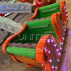 Juego mecánico avion atracciones de Navidad fabricante fibra vidrio Reno y trineo atracciones autocontrol de Navidad en venta - Product Image 3