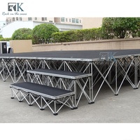 Plate-forme de scène en aluminium pour drum Riser Concert Smart Stage for Events Sale