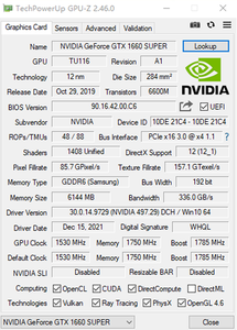 การ์ดจอเกมมิ่ง Nvidia Geforce GTX1660 Super GTX1660S 6GB GDDR6 192Bit GPU ผลิตจากโรงงานเดียวกัน - Product Image 3