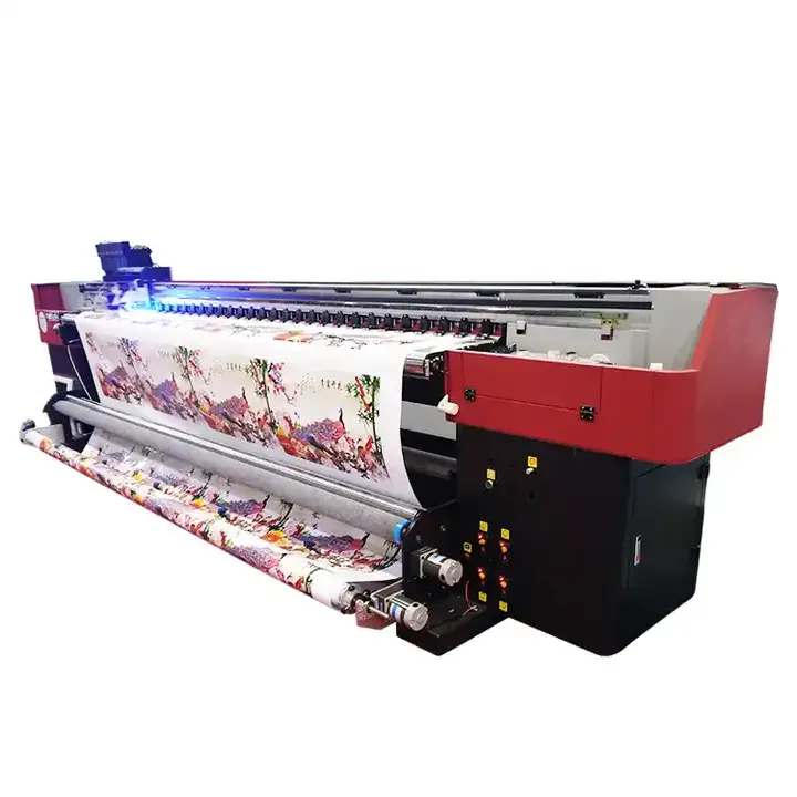 High quality auto media take up system 3D wallpaper UV printer 10 ft to print white ink and vanish