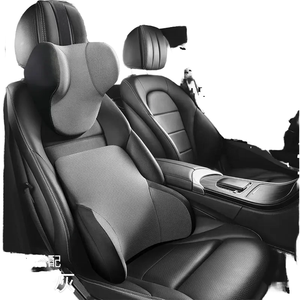Coussins de siège de voiture en mousse à mémoire de forme de haute qualité, ensemble d'oreillers, coussin lombaire de conducteur de bonne qualité, oreiller de soutien de la taille et du cou, appui-tête - Product Image 1
