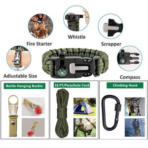 Outdoor Survival Gear Kit 16 in 1 Camping Accessories Kit Professional Emergency Survival Kit for Camping - Product Image 4