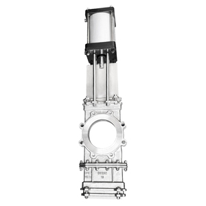 Válvula de Compuerta de Cuchilla DN200 de 8 Pulgadas de Acero Inoxidable SS304/316 con Sello Suave y Accionamiento Neumático, Directa de Fábrica - Product Image 2