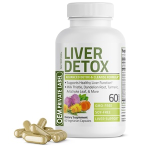 <b>Liver</b> <b>Detox</b> Capsules Advanced <b>Detox</b> Cleansing Formula Supports Health <b>Liver</b> Pills With Milk Thistle Artichoke Leaf Vegan Capsule - Product Image 2