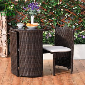 Muebles de mimbre en forma de barril para patio, muebles de mimbre para exterior, área pequeña, color gris, baratos, para hotel - Product Image 6