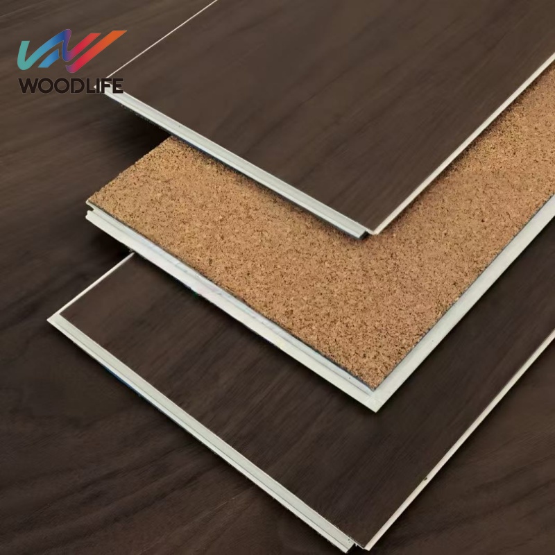 Factory Customized High-quality Cork Fireproof Formaldehyde Free Environmentally Friendly SPC Floor Decoration Materials