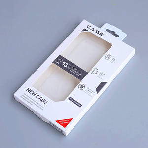 Minimalist Size‑marked Window <b>Paper</b> <b>Box</b> For Magnetic Phone Case Retail Packing - Product Image 1