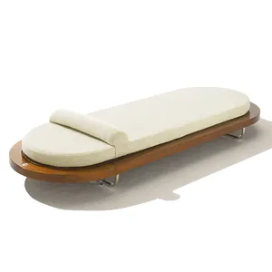 Classic design waterproof cushion PE rattan outdoor furniture patio sun lounge sofa bed wicker lounge Cushion