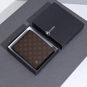 กระเป๋าสตางค์ผู้ชายแบบสั้นมีแปรง RFID กันขโมยมีช่องใส่บัตรหลายช่องช่อง - Product Image 1