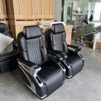 Siège de capitaine électrique avec accoudoir en cristal pour Toyota Alphard Hiace Van Mercedes-Benz W447