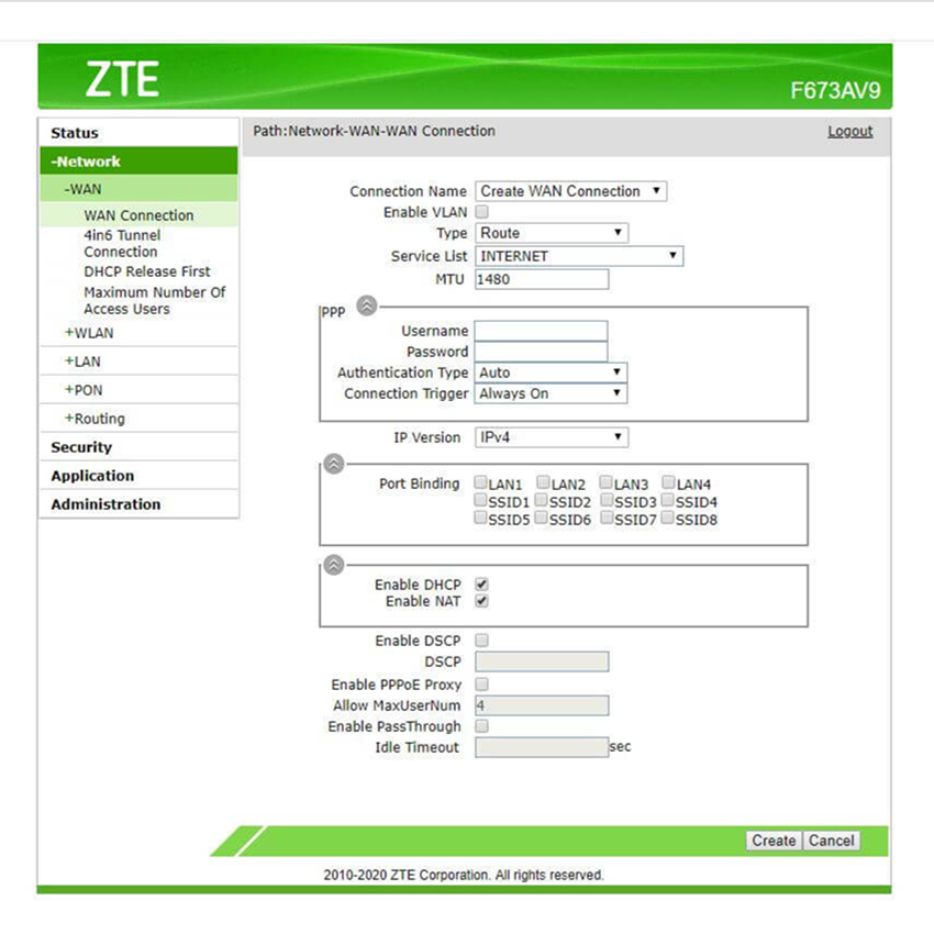 Zte Zxhn F673av9 Gpon Onu 4ge+1pot+2usb Dual Band Wi-fi
