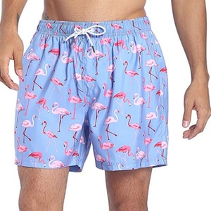 Trajes de Baño Personalizados OEM de Secado Rápido, Reversibles y Transpirables de Spandex/Poliéster para Hombre, Cintura Media, para Gimnasio y Playa, con Cordón Ajustable - Product Image 1