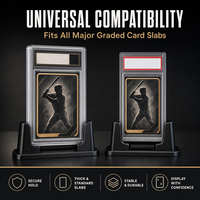 Support universel en acrylique transparent avec aimant puissant pour cartes gradées PSA BGS SGC (Thème animal)