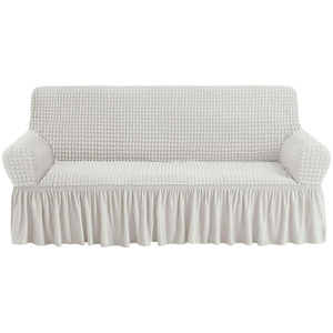 Wholesale Modern Washable Furniture Slipcover Elastic Stretch <b>Sofa</b> <b>Cover</b> with Skirt Custom 3-Body <b>Sofa</b> <b>Covers</b> - Product Image 1