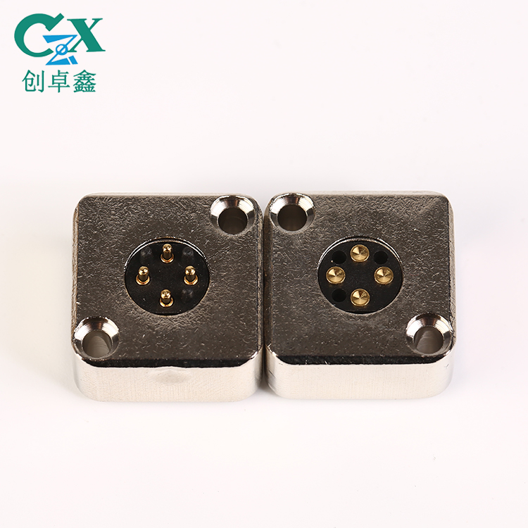 Квадратный магнитный разъем 5pin 12v для подключения источника питания