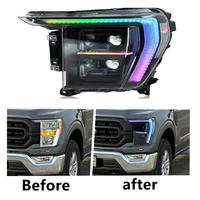 Ford F150 Raptor 2021 bis 2026 Upgrade RGB LED-Scheinwerfer mit DRL Plug-and-Play Frontlicht Auto-Zubehör Scheinwerfer