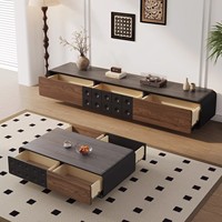 Ensemble meuble TV et table basse de style français moderne pour salon, hôtel, appartement, chambre à coucher