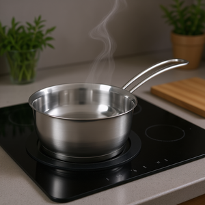 <b>Saucepan</b> 700 Ml 6.5 Cm Diameter Multi Layer Base Stainless Steel Cooking Pot - Product Image 3