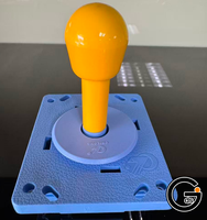 Manette d'arcade LED 12V 8 directions de qualité commerciale : Conception à micro-interrupteurs métalliques pour machines à grue et bornes d'arcade de jeux de boxe