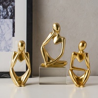 Figurine abstraite en résine de luxe nordique, Penseur, Art moderne, Décoration pour salon, chambre à coucher, salle à manger, Livraison gratuite