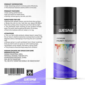 Wesno צבע חשפנית מסיר גרפיטי צבע מכונית מסיר תרסיס - Product Image 5