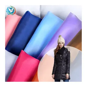 Factory Price Free Sample 20d 380t polyester taffeta fabric for downjacket and sun-protective clothing