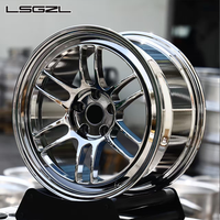 Vente Flash Jantes en Alliage Forgées Personnalisées de Luxe 19 20 22 Pouces Polies à Profil Profond 5x114.3 5x130 5x120 5x112 pour BMW Audi Nissan GTR