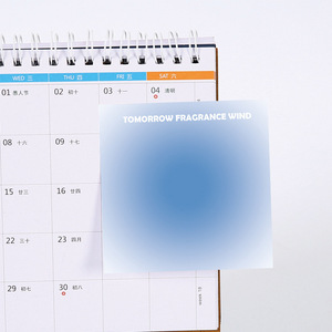 Bloc de notas creativo de plástico autoadhesivo con corazón suave, Luna, puesta de sol, con hojas sueltas magnéticas, pegatinas adhesivas para mensajes y notas - Product Image 5