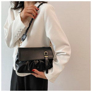 กระเป๋าสะพายไหล่สำหรับผู้หญิงแบบจีบทันสมัยสำหรับ I-0226กระเป๋าสะพายข้างกระเป๋าใส่รักแร้กระเป๋าถือแบบลำลอง - Product Image 5