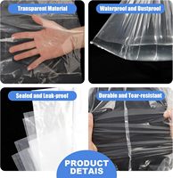 Grands sacs de rangement plats transparents de qualité alimentaire 35"x47" pour couvertures, oreillers, vêtements et édredons - Fabriqués en Chine (2 Mil/5 unités)