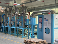 Sécheur à trémie en acier inoxydable Mitex 2000 kg, souffleur 2200 W, chauffage 48 kW pour ligne d'extrusion d'injection de plastique (PET/TPU/ABS/PBT)