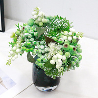 Bouquet de baies artificielles nouées à la main pour décoration intérieure de luxe, accessoire de photographie, fournisseur en gros d'ornements d'exportation