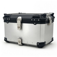 Boîte arrière universelle pour moto en alliage d'aluminium 80L, boîte à outils à dégagement rapide pour vélos électriques