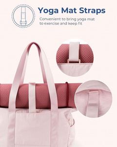Sac fourre-tout pliable pour femme, grand sac fourre-tout pour l'école, sac à bandoulière, sac à main à poignée supérieure pour les voyages, le travail, la salle de sport, fabriqué en usine BSCI - Product Image 6