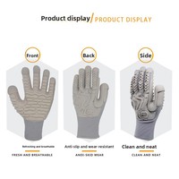 Gants TPE anti-choc pour le forage dans les mines de charbon, les scies électriques et la protection contre les impacts des objets lourds et les vibrations