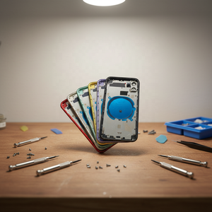 Carcasas Traseras para <span class=keywords><strong>iPhone</strong></span> 11 12 13 14 Pro <span class=keywords><strong>Max</strong></span>, 8 Plus, X, XR, <span class=keywords><strong>XS</strong></span> <span class=keywords><strong>Max</strong></span>, Tapa de Batería, Cristal Trasero <span class=keywords><strong>con</strong></span> Marco Central y Botones Laterales - Product Image 2