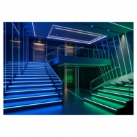 Bande lumineuse EL haute luminosité à commande sonore pour l'ambiance de hall, mur décoratif, guidage de couloir, bordure de plafond, bord de marche et ambiance nocturne