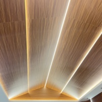 Revêtement mural en WPC imperméable, options de couleurs personnalisées pour bureau/hôtel/maison, améliore l'esthétique de l'espace avec applications de portes cachées