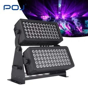 POJ LT102F Alta Potência Ip65 120*10W Rgbw Cor Personalizada Rgbw Levou Lavadora De Parede Luz Ao Ar Livre