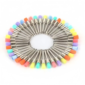 100 Pezzi Spazzole Dentali Monouso in Nylon per Lucidatura, Colorate, Tipo Piatto con Attacco a Scatto per Pulizia con Fonte di Alimentazione a Turbina - Product Image 3