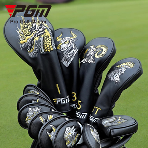 Pgm Mtg050 Ensemble complet de clubs de golf personnalisés noirs pour droitiers, thème Zodiaque Chinois, avec fers en graphite et acier, flex R, sac et logo Mtg050 - Product Image 2
