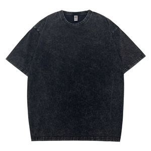 T-Shirt in cotone 100% stile Casual oversize in stile Casual da uomo con stampa con Logo personalizzato in YINCH T-Shirt in cotone con scollo a tinta unita - Product Image 3