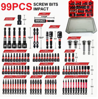 Kit d'outils à douilles en acier S2 de 99 pièces avec support et mallette rigide pour usage industriel et bricolage – Nouveauté !