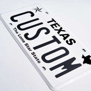 Placa de Matrícula Personalizada del Estado de Texas con la Estrella Solitaria, Muestra Gratuita, MOQ Bajo para Autos - Product Image 2