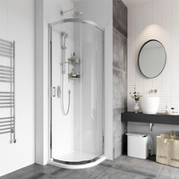 Boîte de douche Quadrant Type cadre en aluminium porte de douche coulissante à voie ouverte offre spéciale cabine de douche