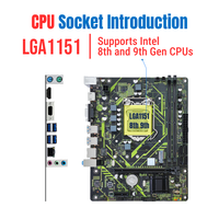 NOUVELLE carte mère H310M-A prend en charge le connecteur TPM 2.0, processeur Intel de 8e-9e génération, double canal 2X DDR4, NVMe M2, SATA3.0, USB3.0, H310