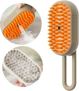 New Cat Steam <b>Brush</b> Foldable Biodegradable Dog Grooming Massaging Comb Hair Removal Spray - Product Image 1