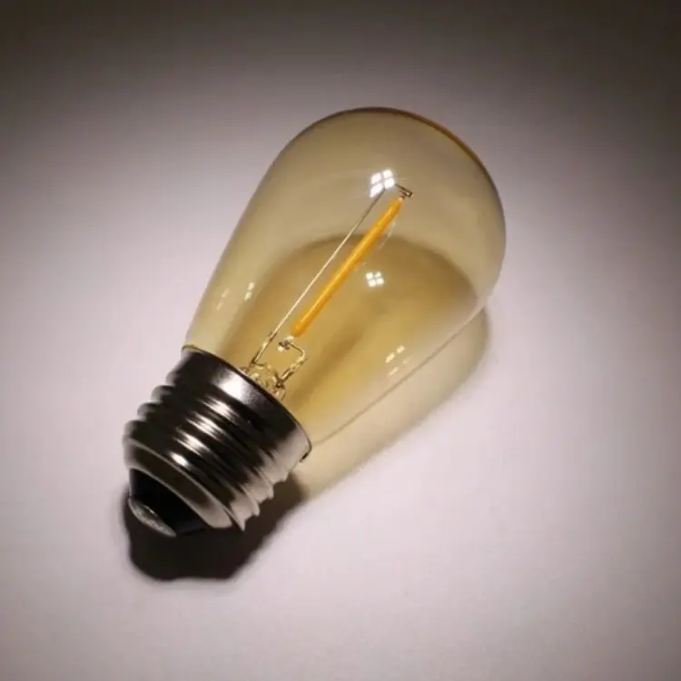 S14 LED-Lampe Vintage Edison 1w Kunststoff Medium Base E26 Lichterkette Glühbirne