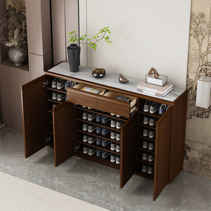 Meuble à chaussures modulaire solide chinois Lxyx, capacité de 24 à 35 paires, multifonctionnel, pour entrée, couloir, salon, rangement de séparation - Product Image 3